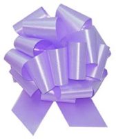 4 inch -  LAVENDER -  POLY SATIN PULL BOW