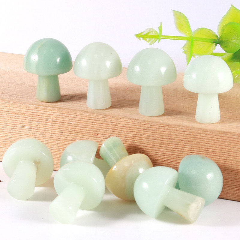 Amazonite Mushrooms - Mini 19-20 mm - Price Each - China - NEW1122