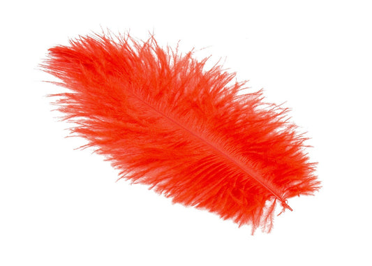 Ostrich FEATHERS 6 to 8 inch -  Red