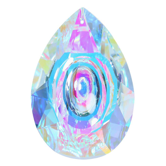 K9 Aura Crystal Hanger Suncatcher - Rain Drop - Colorful Twinkle Hanger - 9x6cm - Cotton String - China - NEW922