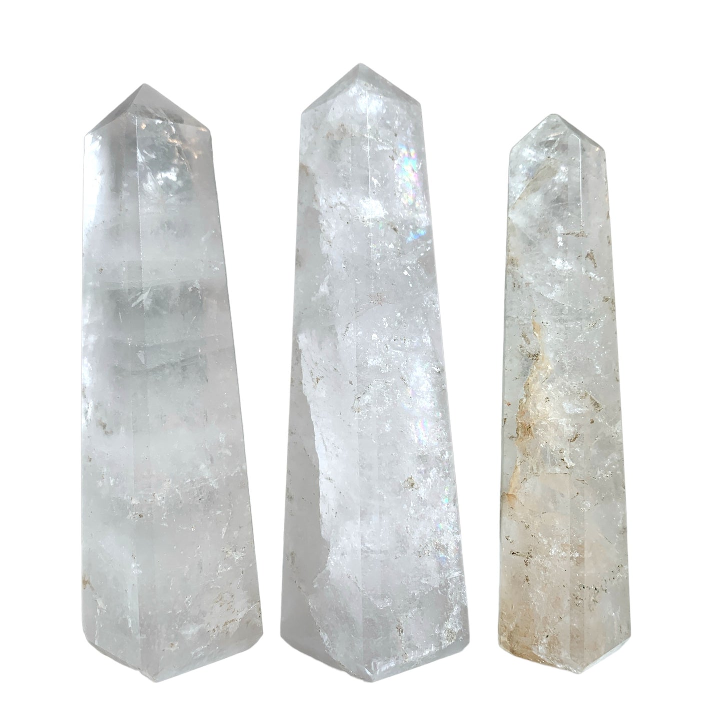 Clear Quartz - 3 to 5 inches - Price per gram - India - Polished Towers