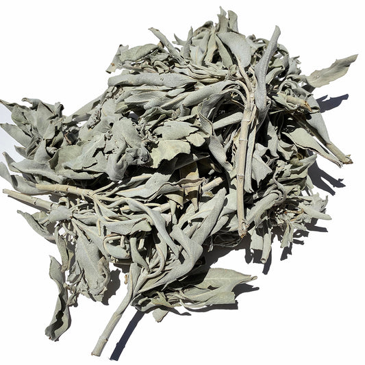 WHITE Sage Clusters and Loose Leaves - 1 lb Bag Sage Smudge Supplies