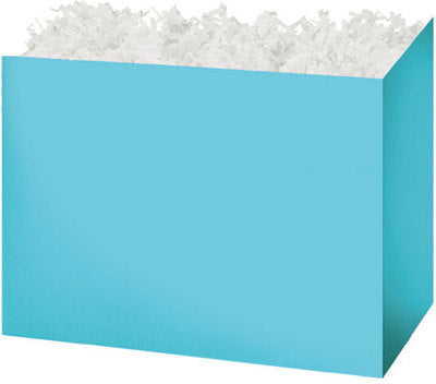 Light Blue Solid Basket Box - Large - 10 1/4 x 6 x 7 1/2 inches deep (order in 6's)