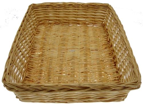 18 x 16 x 3 inch deep WILLOW Rectangle Tray with Braided Edge - Bottom 15 x 13 inch deep - China