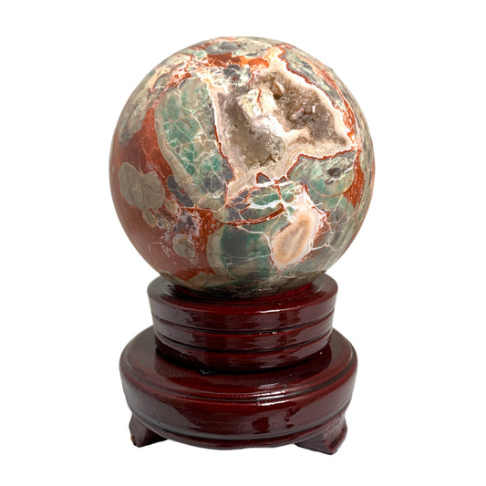 MONEY AGATE - Sphere -  Price per gram per piece (B2B ordering 1 = 1 piece so we charge Ex. 1150g = $ each) - China