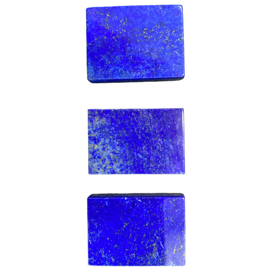 Lapis Lazuli Stone Polished Rectangular Cabochons - 30 x 45mm x 7mm Thick - Grade AA - NEW1223