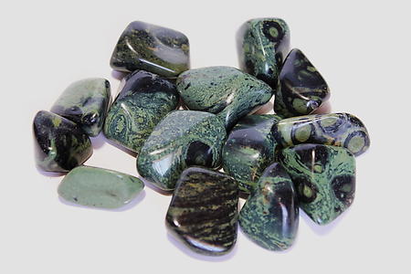 Crocodile Jasper Tumbled Stones - Medium 20 - 30 mm - 1 LB - Madagascar