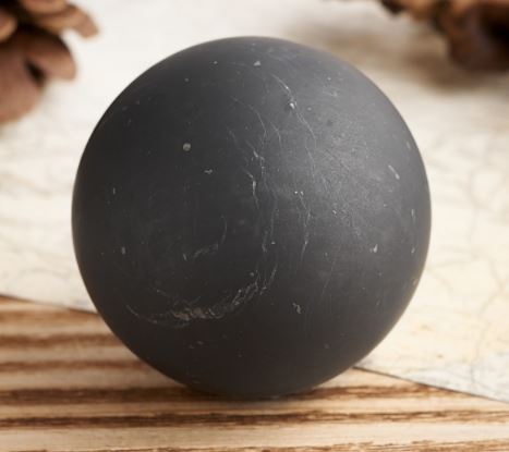 SHUNGITE - Sphere Unpolished - 4cm - 1.57 inch - NEW122
