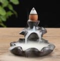 Incense Smoke Backflow Hole Ceramic Incense Burner, Porcelain, Handmade Size: 73 x 73 x 45 mm