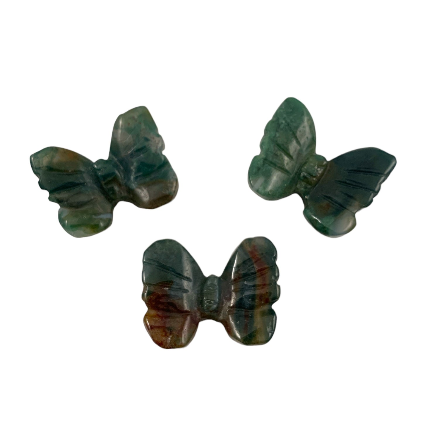 Butterfly - Moss Agate - Mini 1 inch - 1 Piece - China - NEW1022