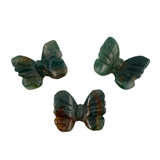 Butterfly - Moss Agate - Mini 1 inch - 1 Piece - China - NEW1022