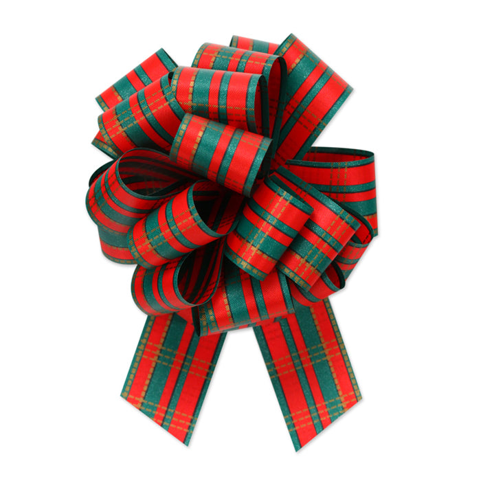 Pack of 24 - Perfect Bow® Christmas Plaid - 5.5 x 1.716 inch 20 loop