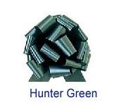 Pack of 50 - 6 inch HUNTER GREEN PULL BOWS