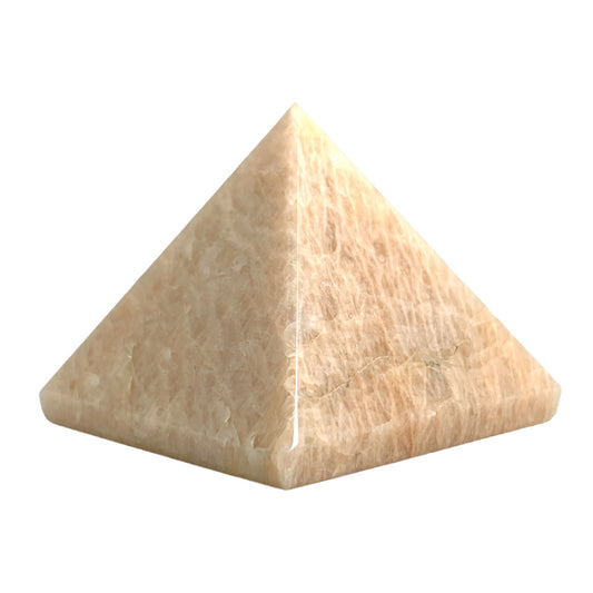 Cream Moonstone Pyramid - 35 to 70mm - Price per gram per piece (B2B ordering 1 = 1 piece so we charge Ex. 60g = $4.80 each)