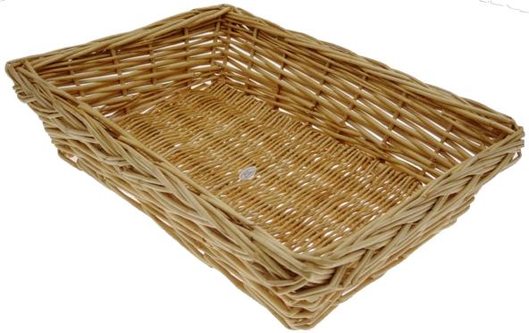 WILLOW Rectangle Tray with Braided Edge - 14.5 x 10.5 x 3 inch deep - by Special Order Only