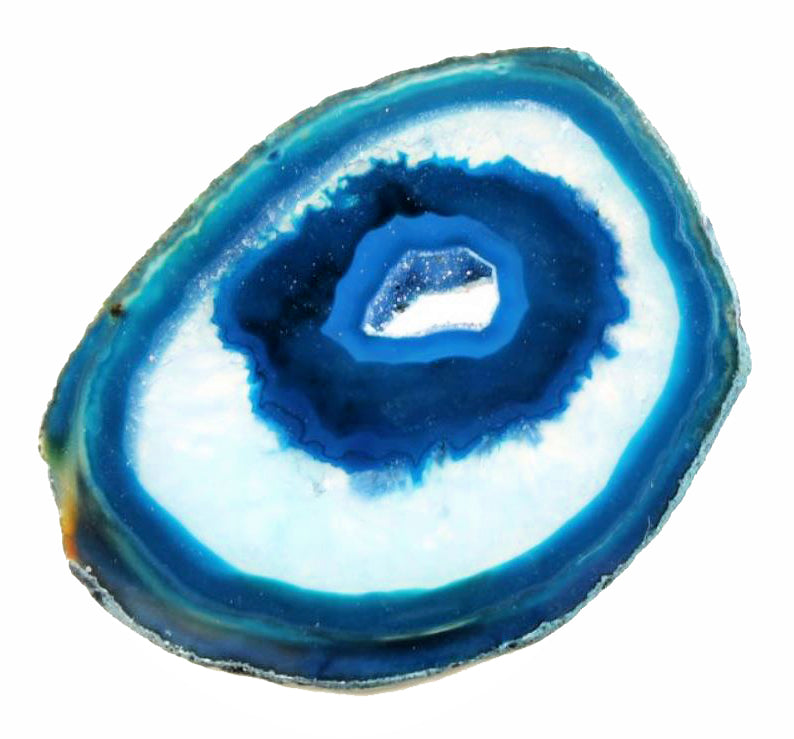 Agate Slices Teal - Grade A Size #4 - 4.3 x 3.15 inch - 11 to 14cm x 8 to 10cm - NEW122