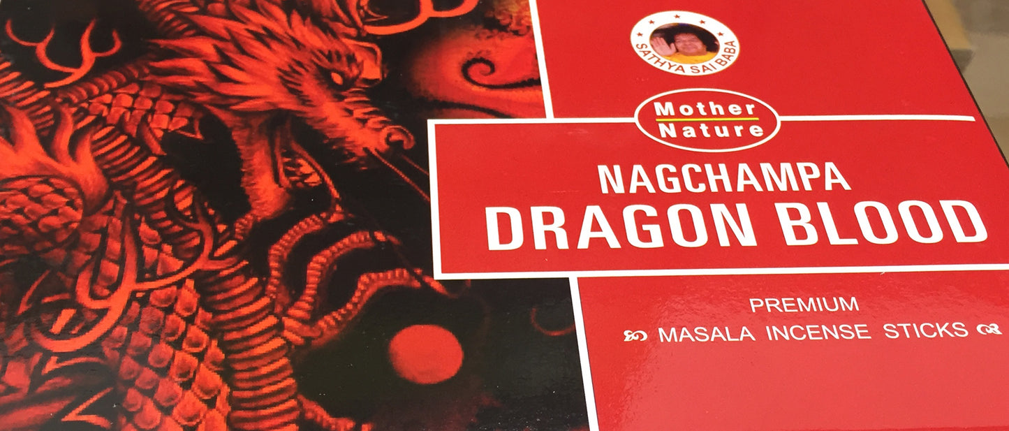 Mother Nature Dragons Blood Incense Sticks - Box contains 12 x 15 gram boxes