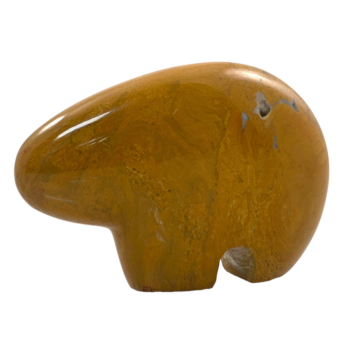 Abstract Bear - Yellow Jasper - Rare Carving from Madagascar 3.5"x2.25"