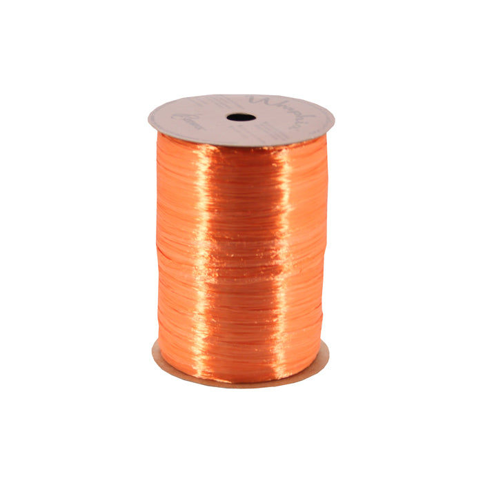 Pearlized Rayon Raffia - Orange - 100 yards