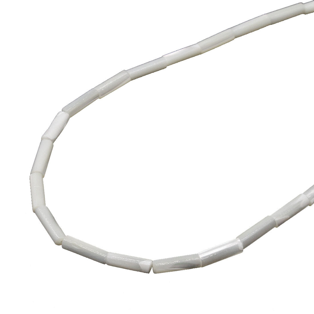 Natural White Shell Beads - Column - 4x13mm Weight:10.50Gram - Sold By Strand - NEW521