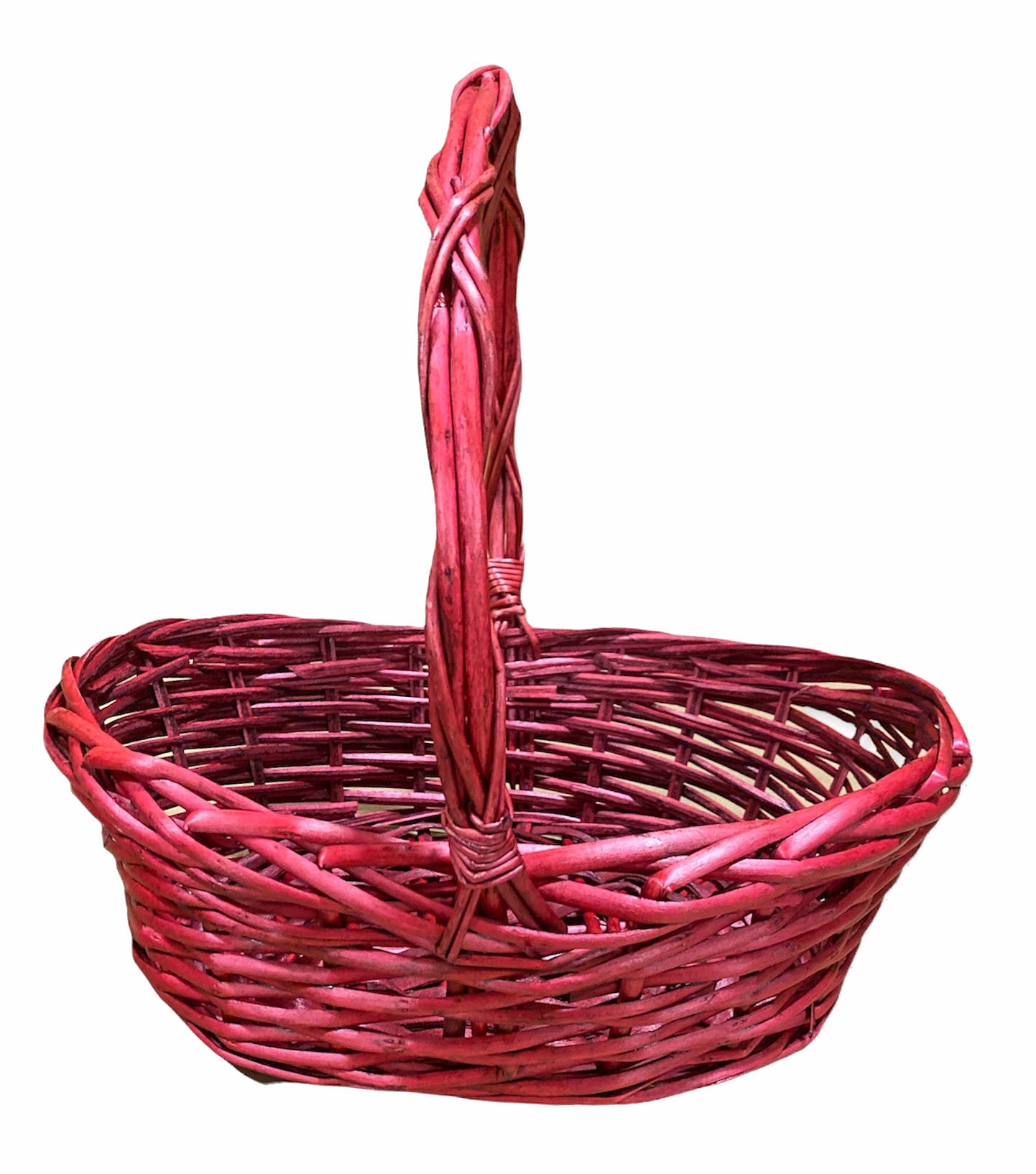 Oval Willow Baskets - Wine - SM - 12 x 9 x 4.5 x 12 inch
(Fits 18 x 24 Cello bag)