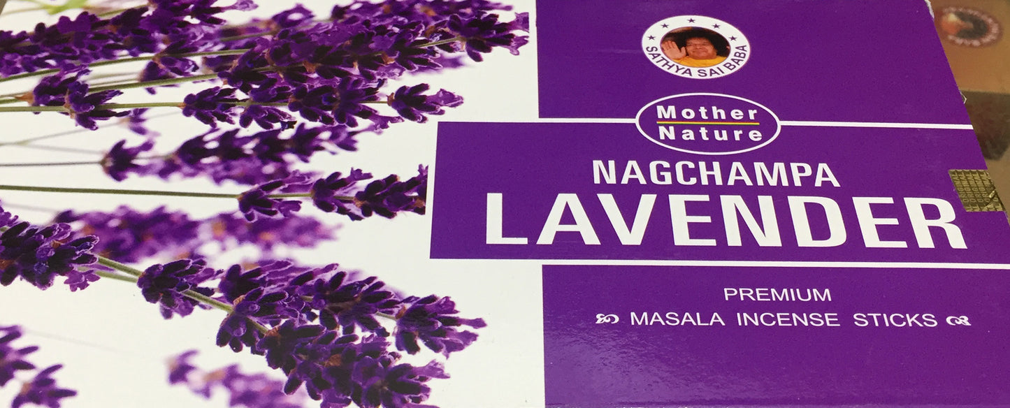 Mother Nature - Box of 12 x 15 gram boxes of Incense Sticks - Lavender