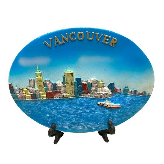 PLAQUE VANCOUVER OVAL 5-5 IN