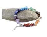 Chakra raw stone bracelet