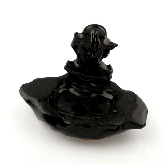 Porcelain Backflow Incense Holder - Small Waterfall