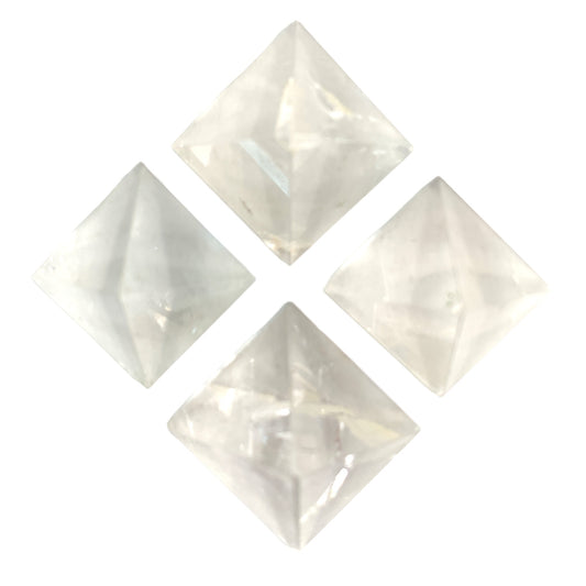 Clear Quartz - Small Pyramids - 20 to 25mm - Price per piece 20g - Order in 5's - Brazilian - NEW121
