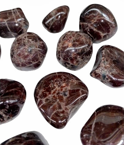 Garnet Tumbled Stones - Medium 20 - 30mm - 1 LB - Q1 2a Brazil - Strength – Grounding – Security – Passion – love – compassion – Cleansers negative energies - Root Chakra
Physical Health and Energy, Ability to Manifest, Centering and Grounding.