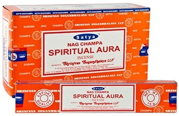 Satya Incense Sticks - Spiritual Aura - Box Of 12 Packs
