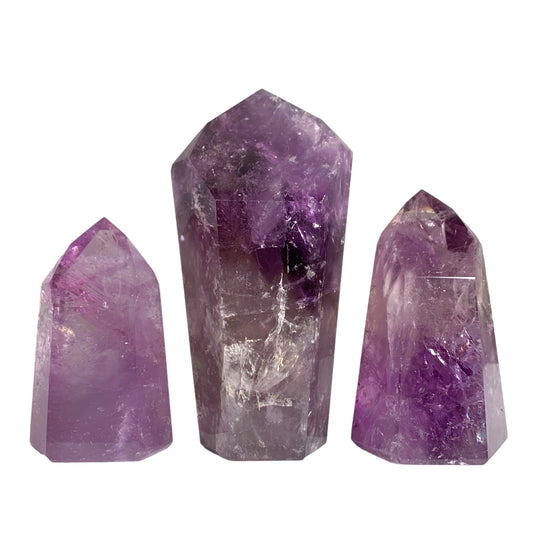 Amethyst - Grade A - 3 to 6 inch - Price per gram - Brazil - NEW122 - Polished Points