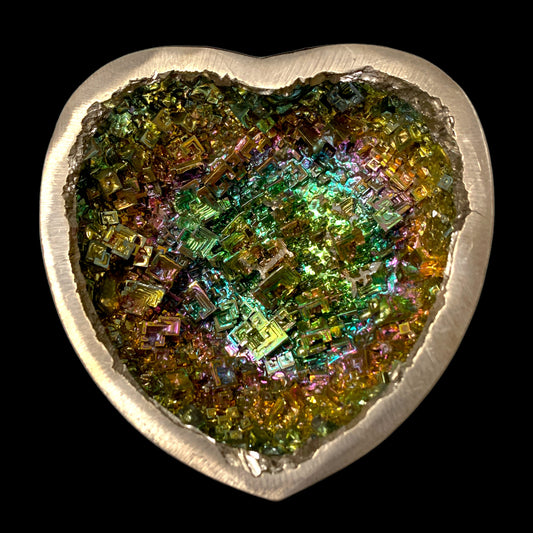 BISMUTH - Heart Shape  Bowl - 4 to 5 inch - China - NEW722