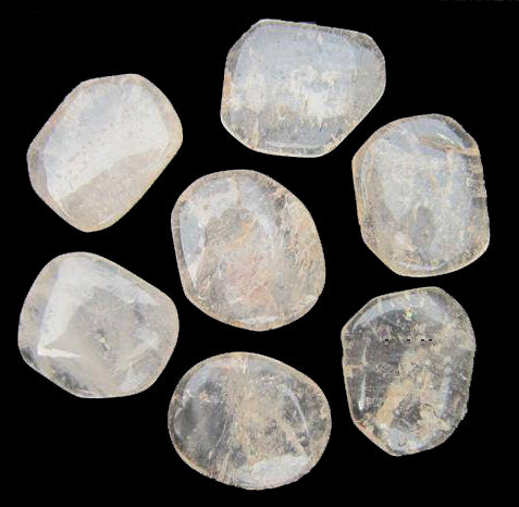 Clear Quartz - Earth Stones - 30x40mm Long - India