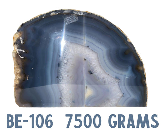 AGATE GRADE A BOOKENDS - 5 - 9.5 kg per Pair - Price per Gram - NEW222 - Agate Bookends have no imperfections on their surface and are vividly colored 5kg = $75