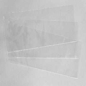 Pack of 100 2.5 x 15 inch CELLO Flat BAGS - CLEAR - 1.2 mil