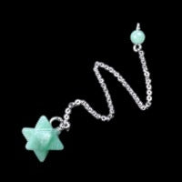 Green Aventurine Merkaba Pendulum - 17mm Star - China - NEW922