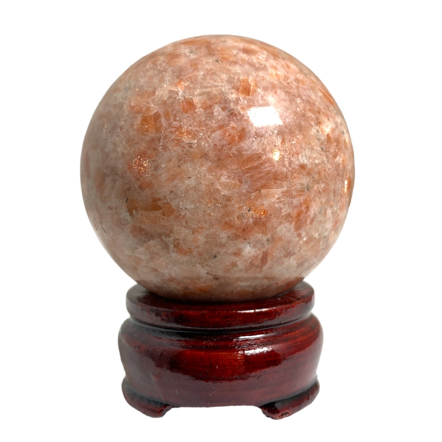 SUNSTONE - 45-65mm - Sphere - Price per gram per piece (B2B ordering 1 = 1 piece so we charge Ex. 60g = $6.00 each)