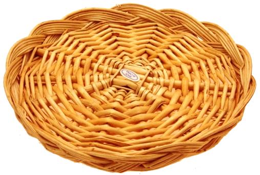 8 inch x 1 - ROUND WILLOW SHALLOW DELI TRAY